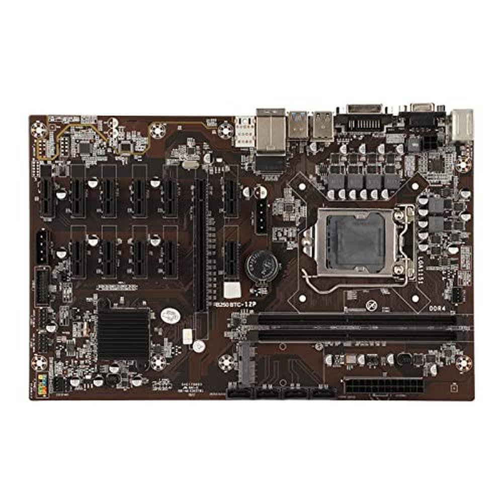 B250 BTC 12P Mining Mainboard – Front View