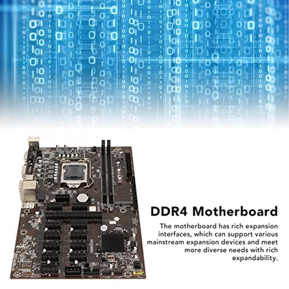 B250 BTC 12P Mining Mainboard – Close-up Detail