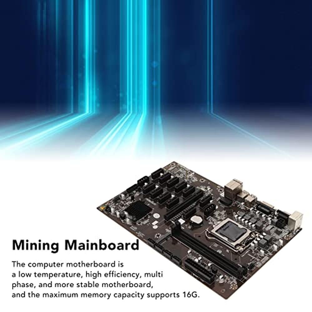 B250 BTC 12P Mining Mainboard – In Use