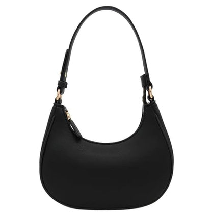 FashionPuzzle Small Crescent Shoulder Bag Underarm Purse – Front View