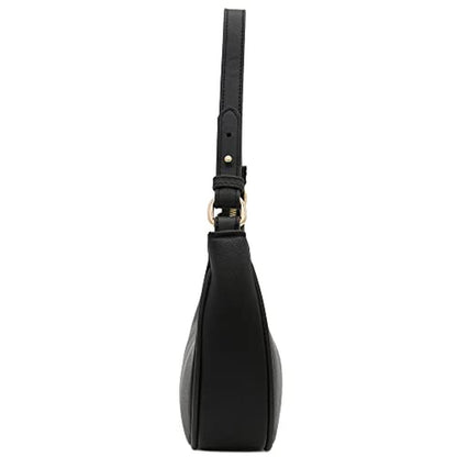 FashionPuzzle Small Crescent Shoulder Bag Underarm Purse – Close-up Detail