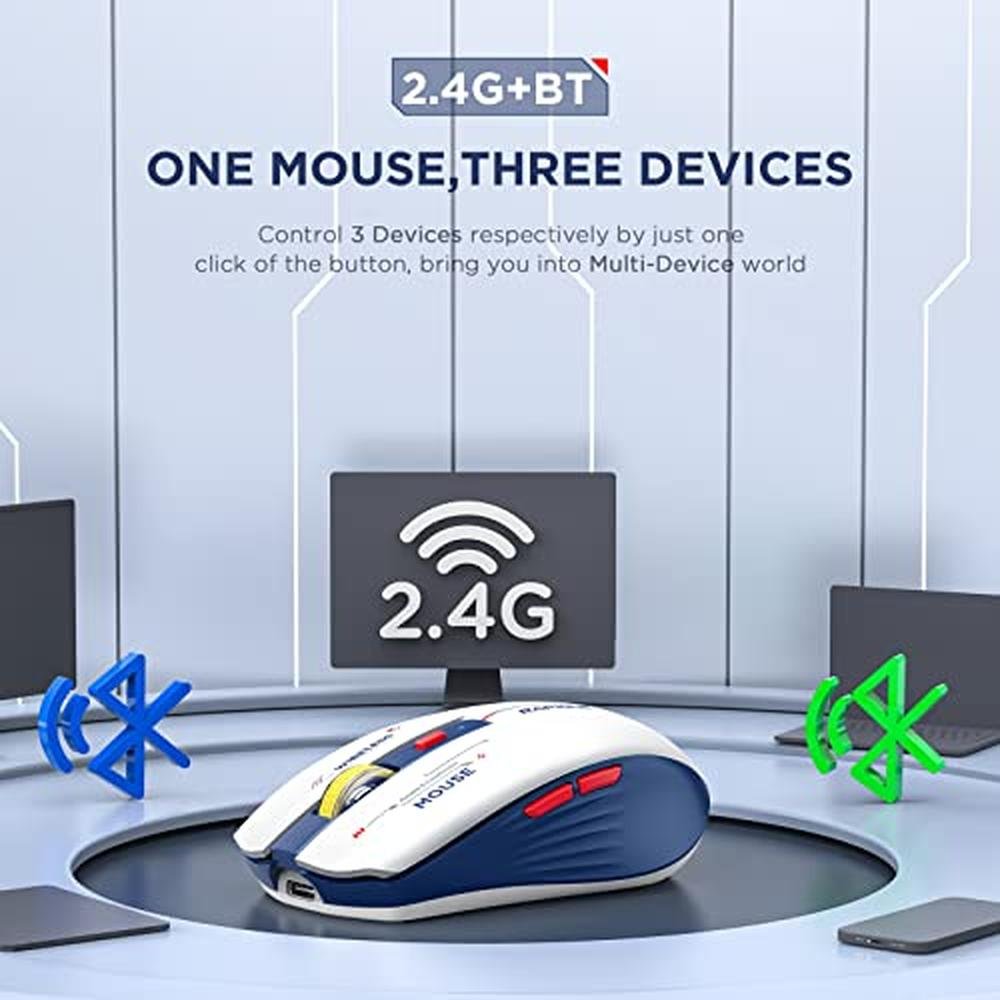 High-Performance Bluetooth Wireless Mouse – Side View