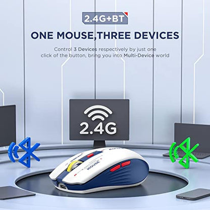 High-Performance Bluetooth Wireless Mouse – Side View