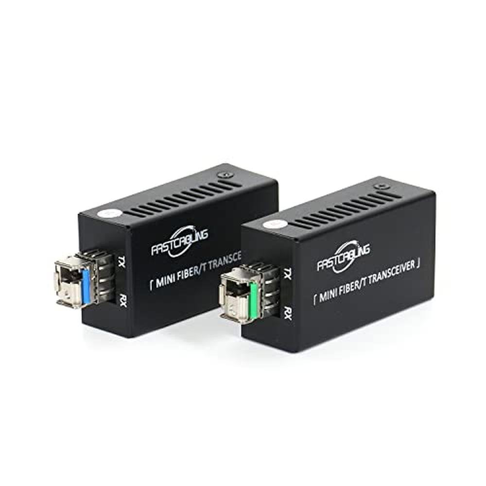 Gigabit Fiber to Ethernet Media Converter Kit – Front View
