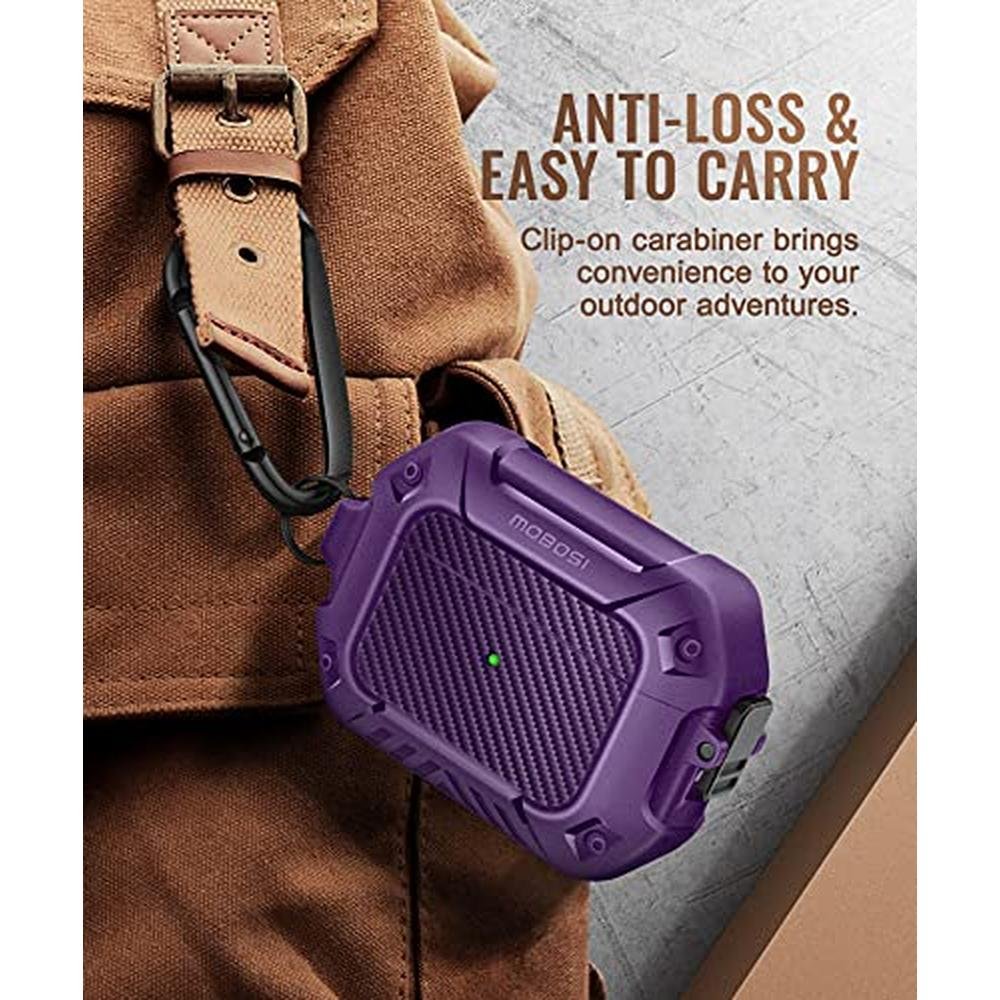 Case Mobosi: MOBOSI AirPod Pro Case with Cleaner Kit – In Use