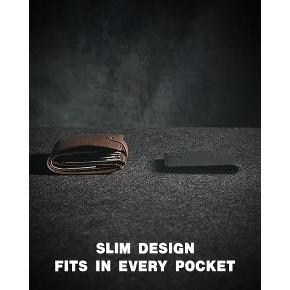 Zitahli Slim Wallet for Men: Premium Leather Bifold with – In Use