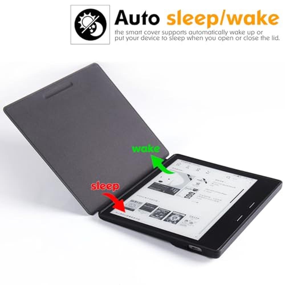 Oasis Sleep: BOZHUORUI Case for 7 Kindle Oasis 9th and 10th – Close-up Detail