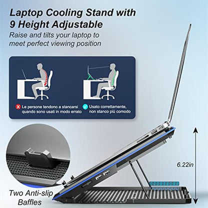 Laptop Cooling: ICE COOREL Laptop Cooling Pad with 6 – Close-up Detail