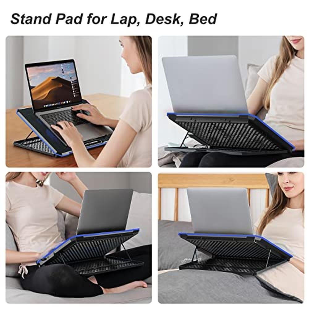 Laptop Cooling: ICE COOREL Laptop Cooling Pad with 6 – In Use