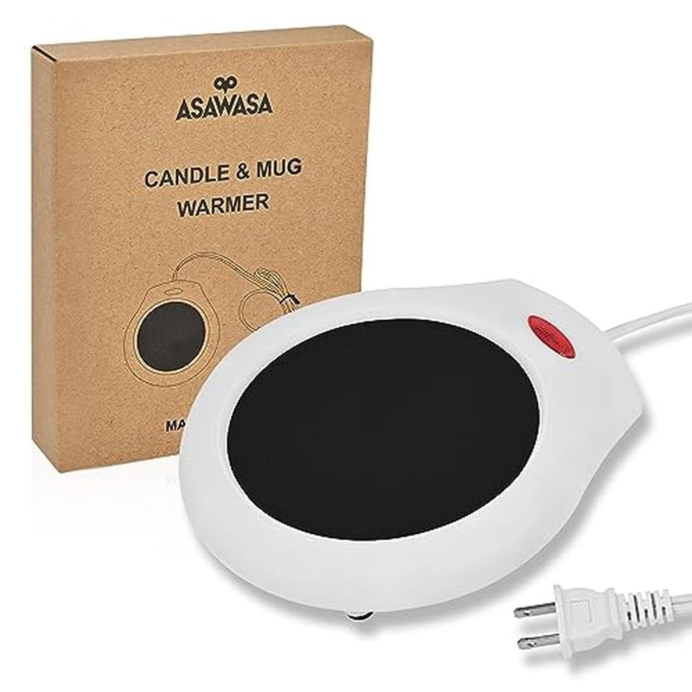 Coffee Mug Warmer: ASAWASA Large Jar Candle Warmer – Front View