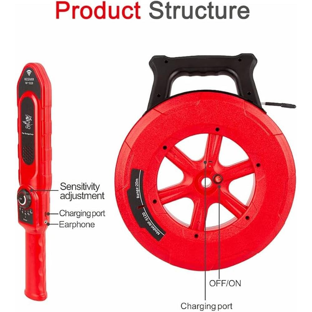 Pipe Blockage Detector: NOYAFA Underground Diagnostic Tool – Close-up Detail