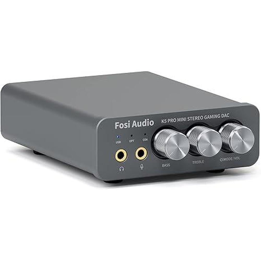 Audio Fosi K5 Pro: Fosi Audio K5 Pro Gaming DAC Headphone – Front View