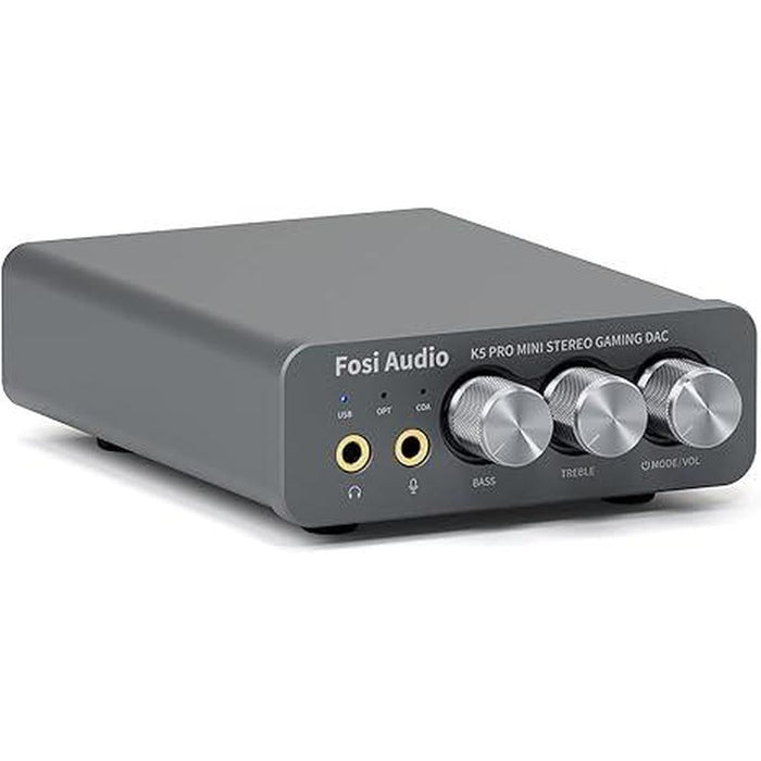 Audio Fosi K5 Pro: Fosi Audio K5 Pro Gaming DAC Headphone – Front View