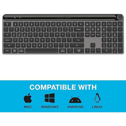 Jlab Epic Wireless Keyboard: 108 Keys – Side View