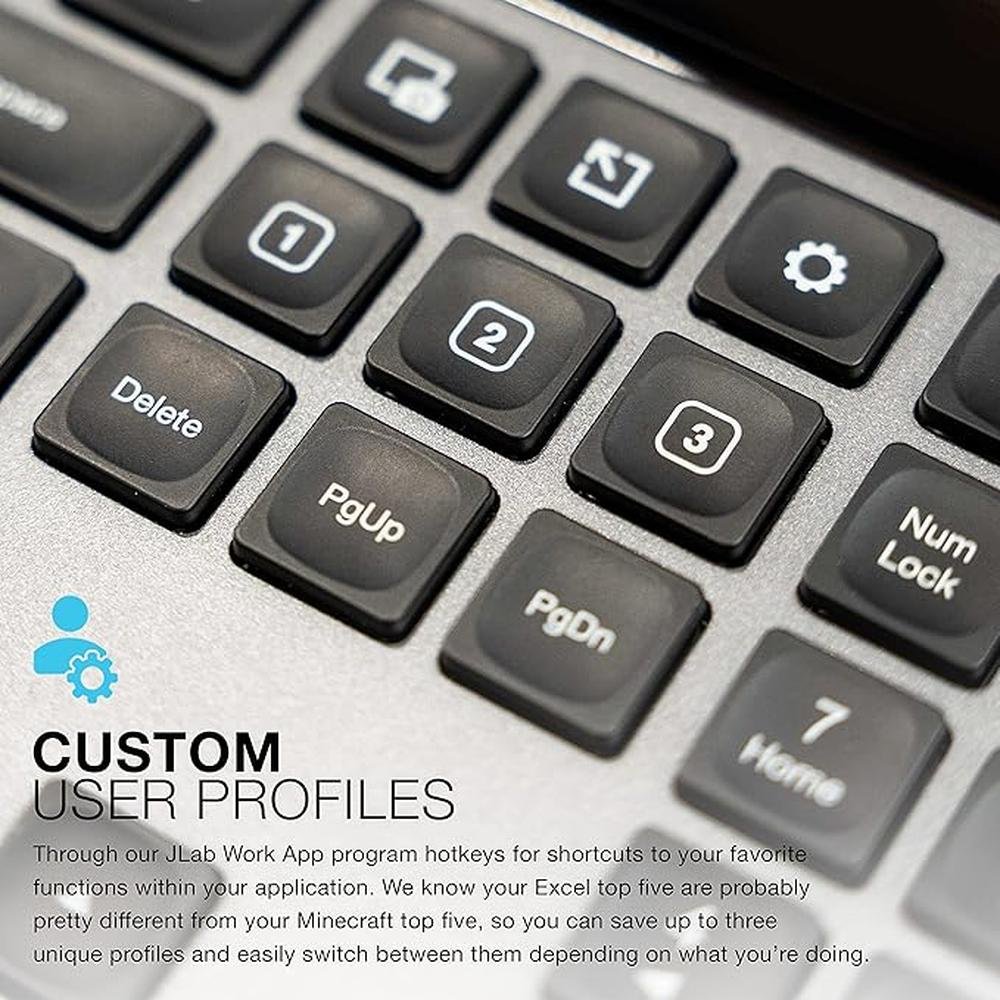 Jlab Epic Wireless Keyboard: 108 Keys – In Use