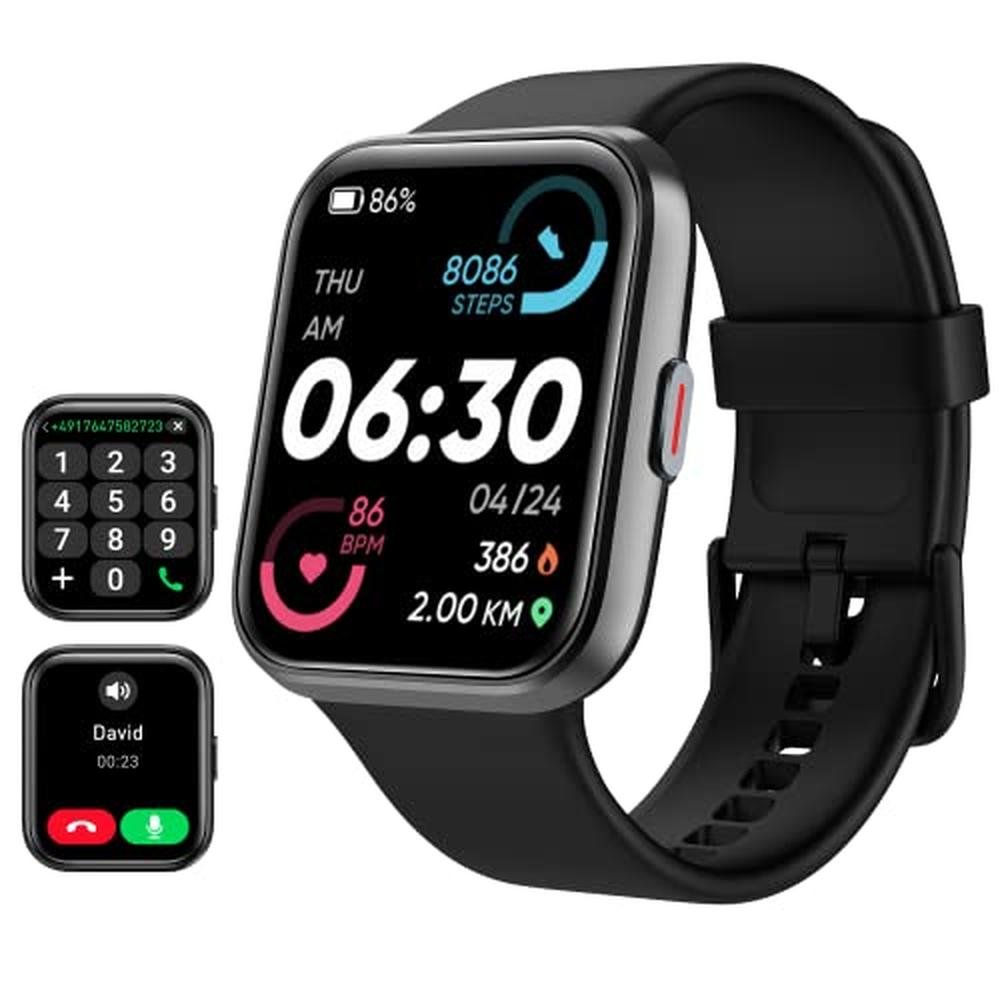 Smart Watch for Men: Tensky 208BT 1.8'' Touch Screen – Front View