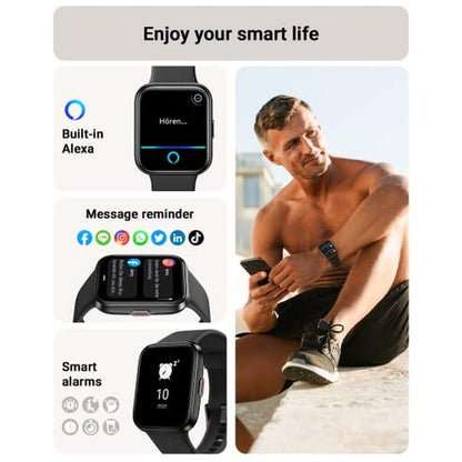 Smart Watch for Men: Tensky 208BT 1.8'' Touch Screen – Close-up Detail