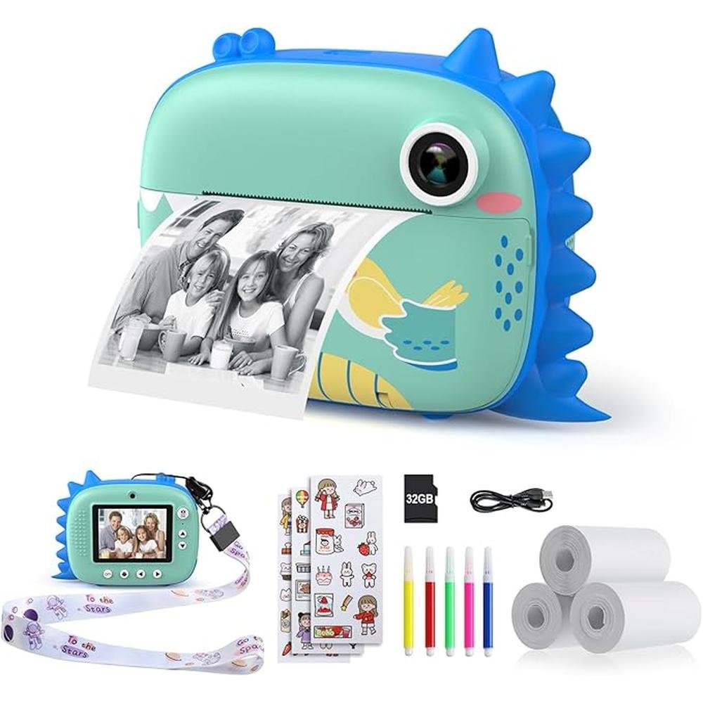 Kids Camera: Instant Print Selfie Digital Camera for Kids – Front View