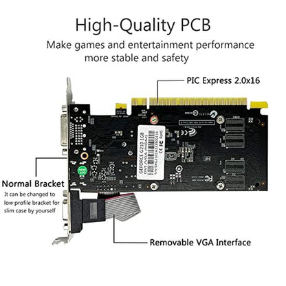 Qthree 210: QTHREE GT 210 Graphic Card 1024MB DDR3 64bits – Close-up Detail