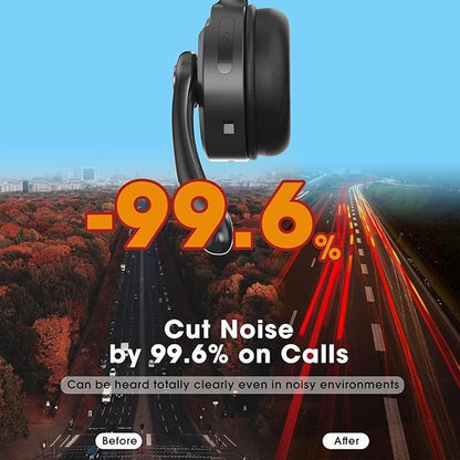 Bluetooth Headset with Microphone – Side View