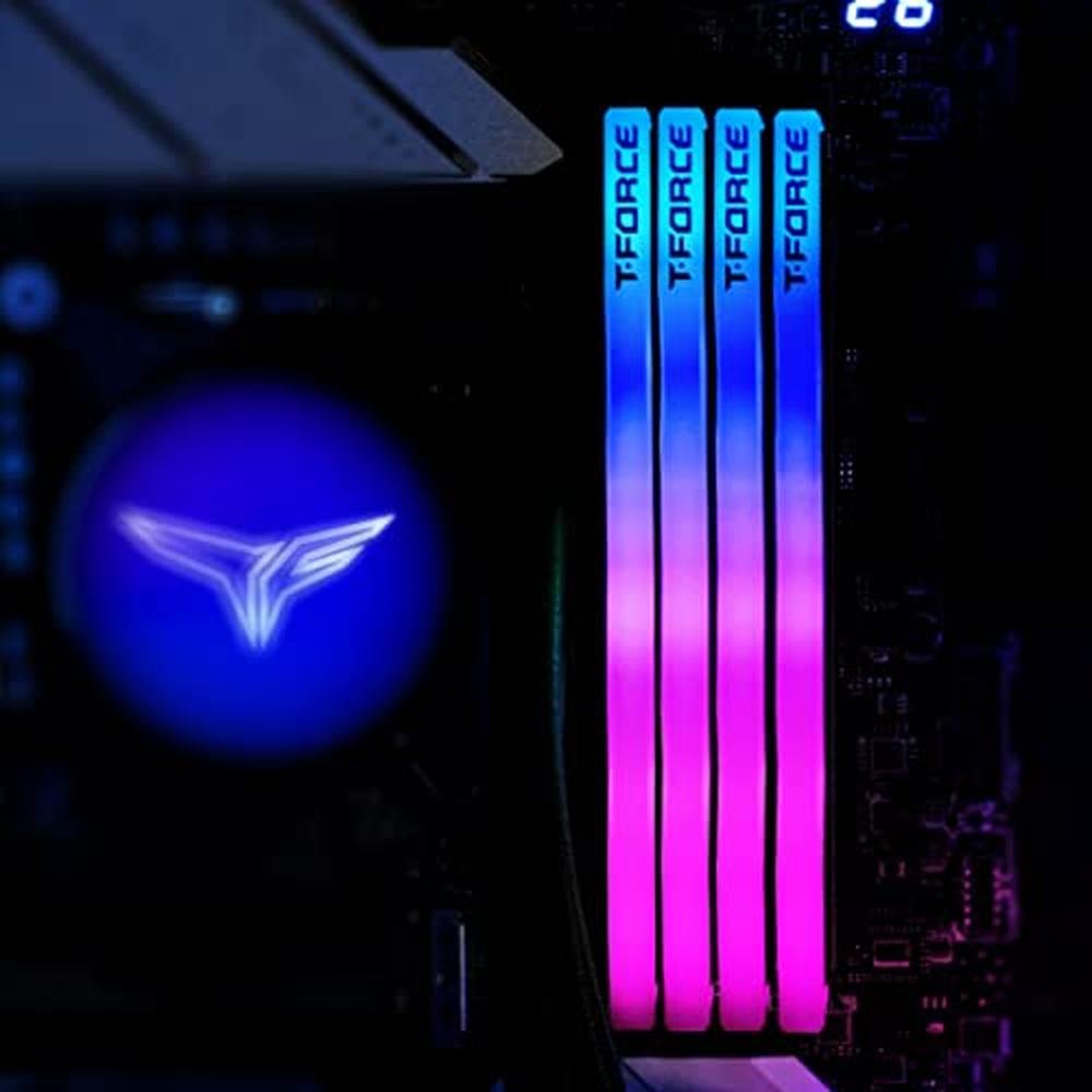 RAM TeamGroup T-Force Delta RGB DDR5 32GB Kit – In Use