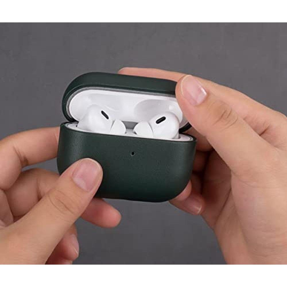 Leather Case: Lopie AirPods Pro 2 Handmade Top Grain – Side View