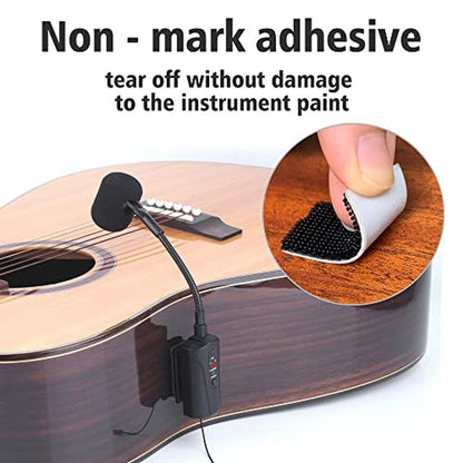 Guitar Microphone: MAMKOES Double Microphone Q2/AT-5G – In Use