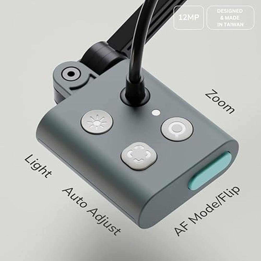 Okiocam Camera: OKIOLABS S2 Pro 13MP USB Document Camera – Side View