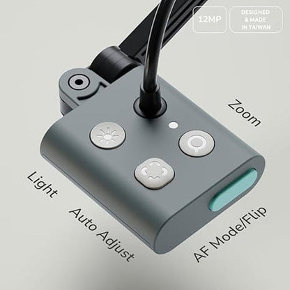 Okiocam Camera: OKIOLABS S2 Pro 13MP USB Document Camera – Side View