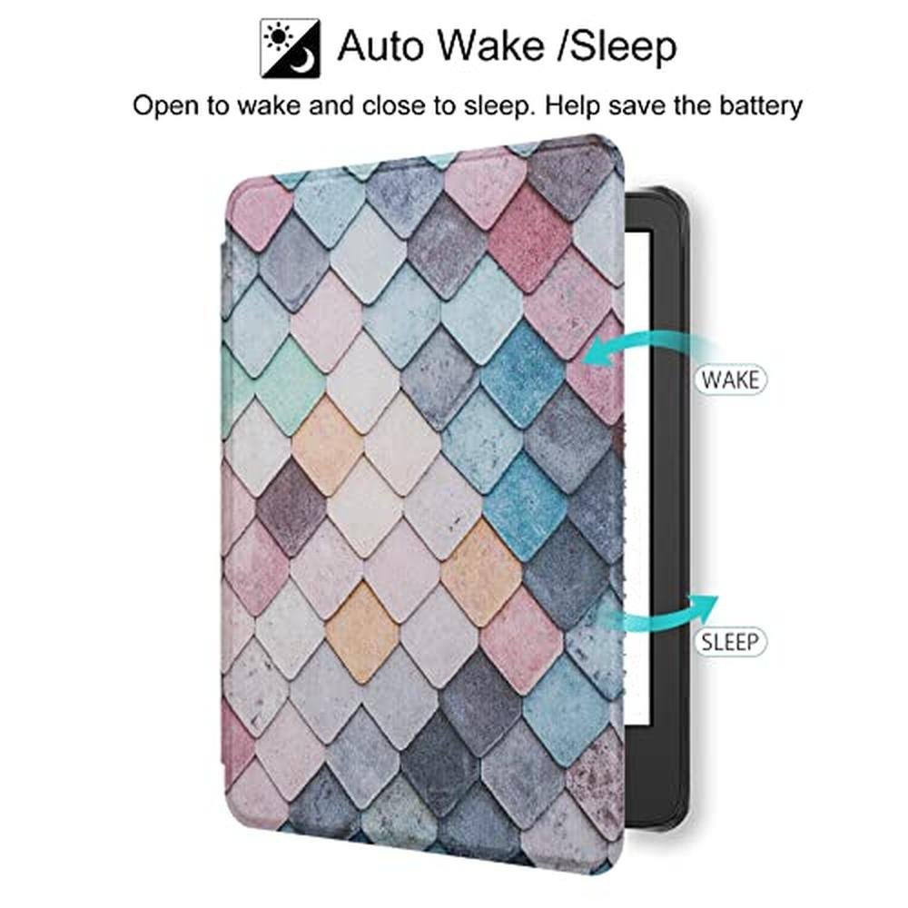 Cover Kindle: WALNEW Case Cover for 6 All-New Kindle 2024 – Close-up Detail