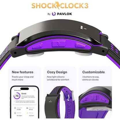 Pavlok Shock Clock 3: Premium Smart Wake-Up Alarm for Heavy – In Use