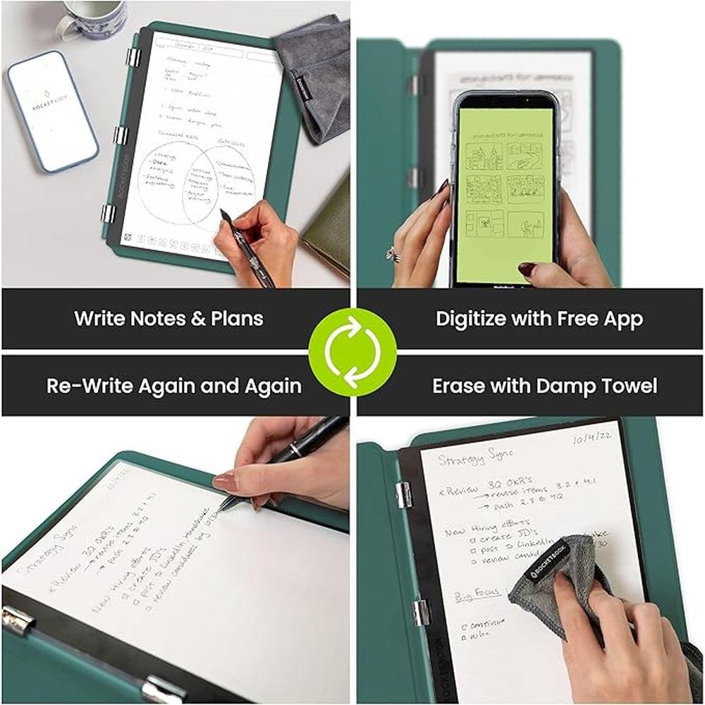 Rocketbook Reusable: Rocketbook Pro 2.0 Smart Notebook – Side View