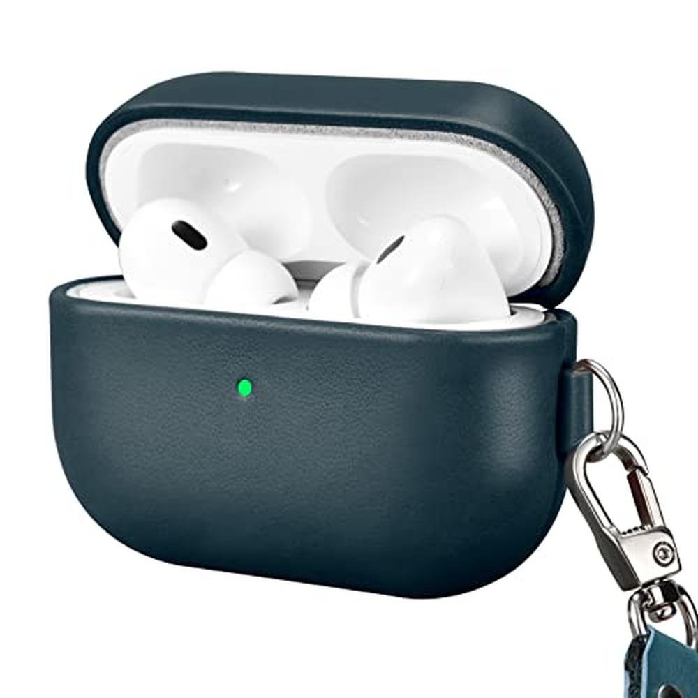 Leather Case: iCarerFamily Genuine Leather Shockproof – Front View