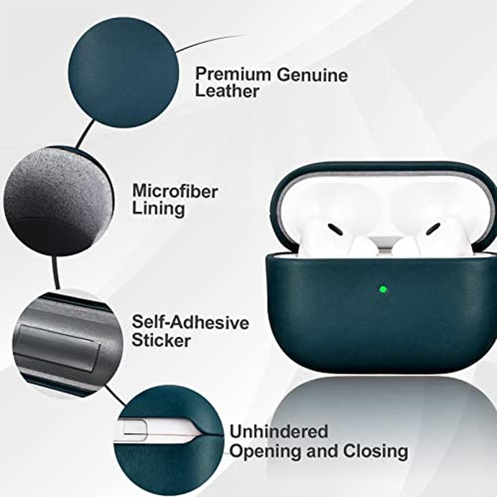 Leather Case: iCarerFamily Genuine Leather Shockproof – Close-up Detail