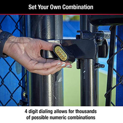 Premium Lock Solutions: Master Lock Black Combination – In Use