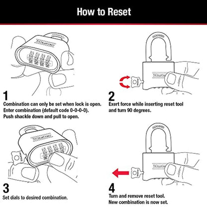 Premium Lock Solutions: Master Lock Black Combination – Packaging