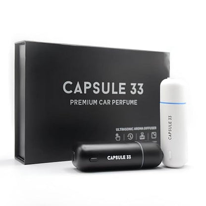 Car Perfume Starter Pack: Capsule 33 Premium Grade – Side View