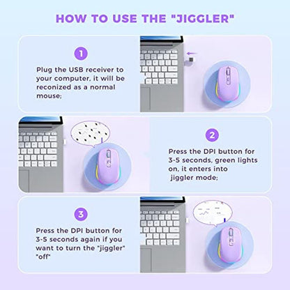 PEIOUS Wireless Mouse Jiggler – Side View