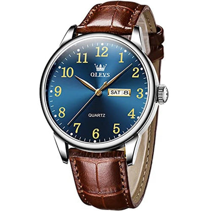 Watch Leather: OLEVS Classic Luxury Dress Watches – In Use