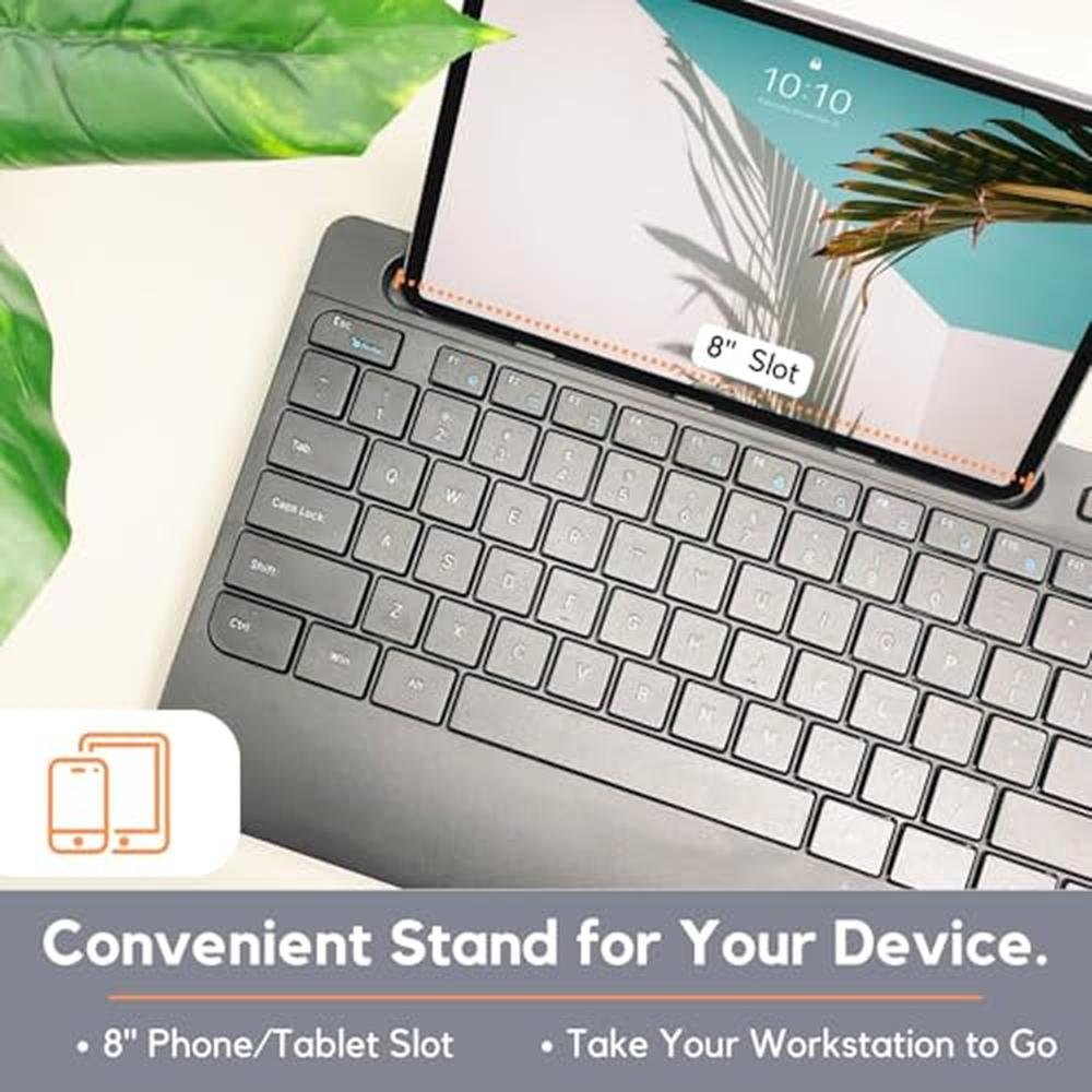 Wireless Keyboard Mouse Combo – Side View