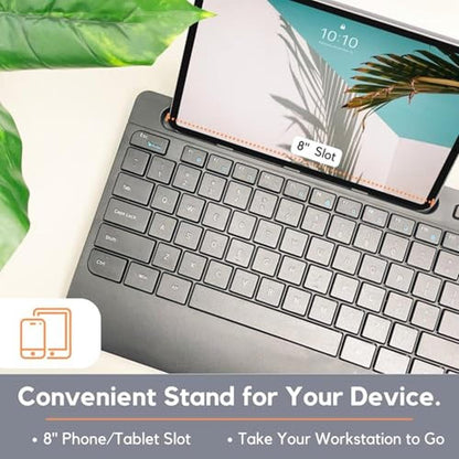 Wireless Keyboard Mouse Combo – Side View