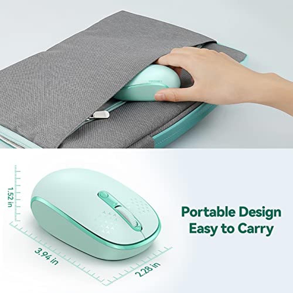 Wireless Laptop Mouse: TECKNET 2.4G Quiet Computer Mouse – Close-up Detail