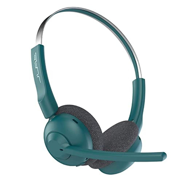 Premium Wireless Headsets: JLab Go Work Pop On-Ear Teal – Front View
