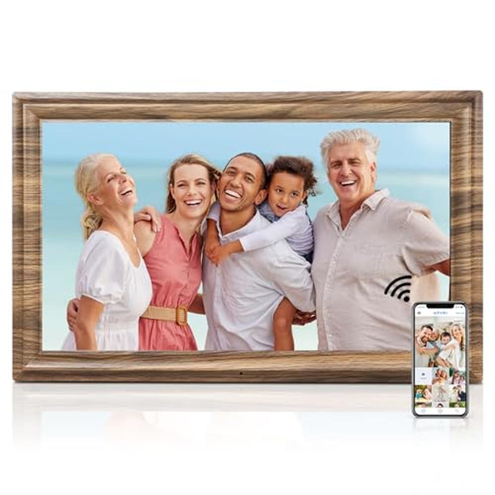 Digital Frame: Canupdog 16 Inch Large Digital Picture Frame – Front View