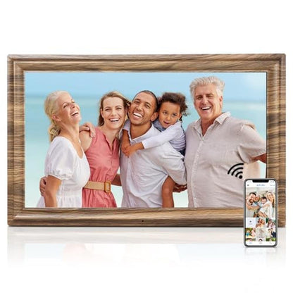 Digital Frame: Canupdog 16 Inch Large Digital Picture Frame – Front View