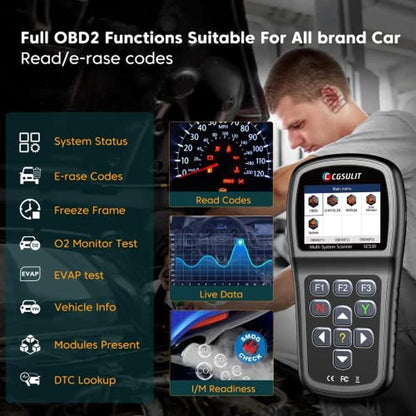 OBD2 Scanner: SC530 All System Code Reader for Dodge – In Use