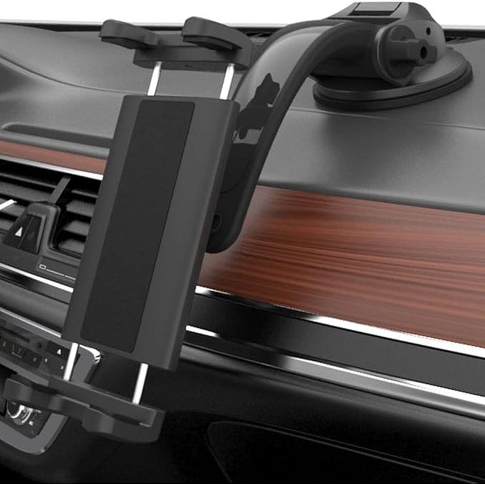 iPad Holder: Premium Car Dashboard Mount for 4-13 inch iPad – Front View
