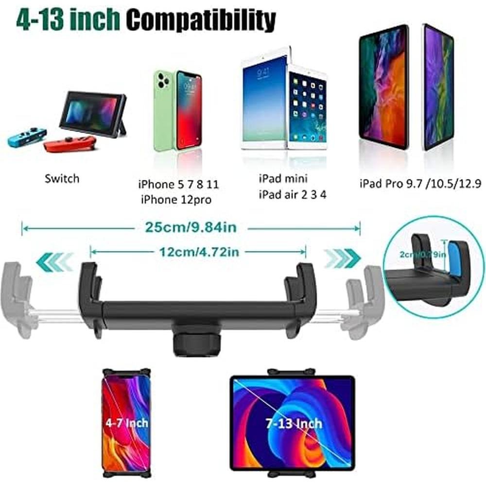 iPad Holder: Premium Car Dashboard Mount for 4-13 inch iPad – Close-up Detail