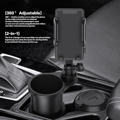 Car Cup Holder Phone Mount: Universal Auto Cell Phone Stand – In Use
