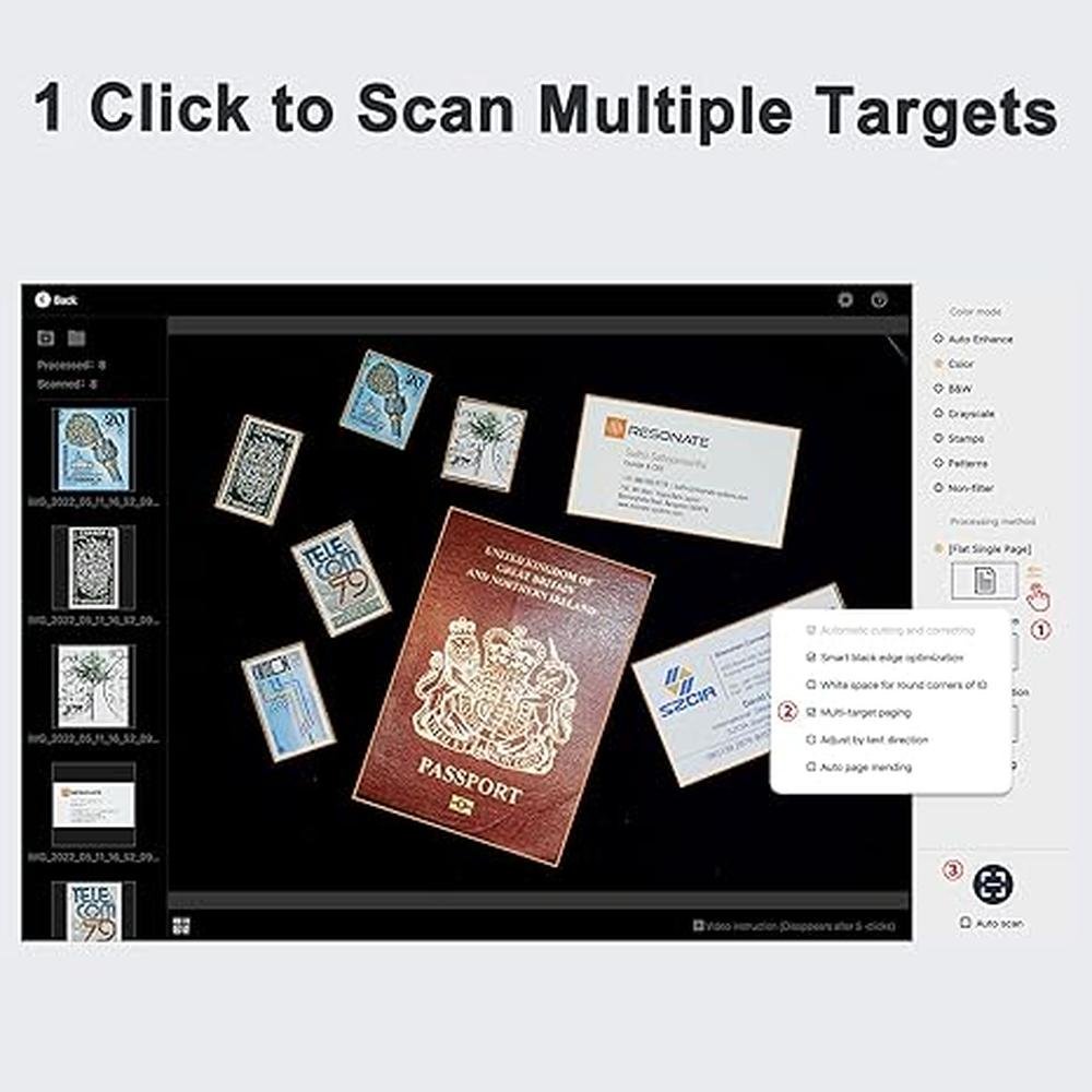 Document Scanner: CZUR Lens800 Pro 8MP Portable Document – Packaging